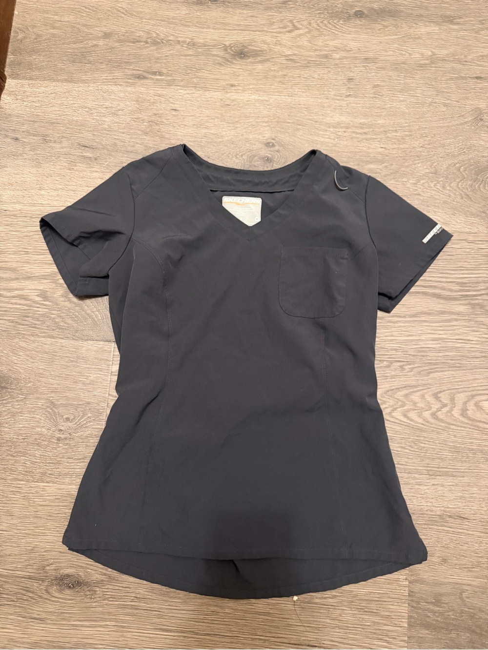 Sketchers Women's Black V-Neck Scrub Top